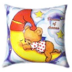 Sleeping Teddy Glow In The Dark Pillow