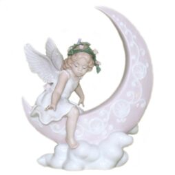 Angel Girl on Moon